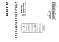 Uher URC-360 - Owners Manual 